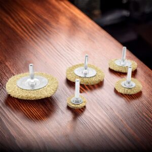 Cepillo Bronce P/Taladro 5Pz.Uyus Ebr501