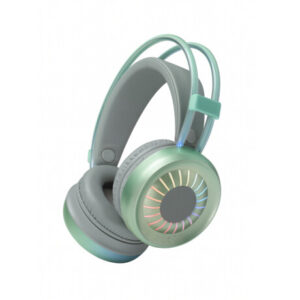 Auriculares Gamer Pg900 Bluetooth Luces Led Universo Binario Verde
