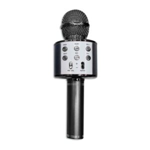 Microfono Karaoke Fe1580 Parlante Con Bluetooth Karaoke Negro