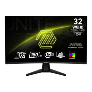 Monitor Curvo Gaming Msi Mag32Cq6F 31 5 Va Wqhd 180Hz 1Ms