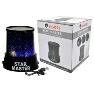 Lampara Veladora Led Proyectora 105X115Cm Negra Ep25702