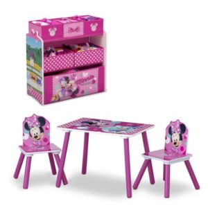 Set Juego De Mesa Y Organizador Disney Minnie Mouse Rosado