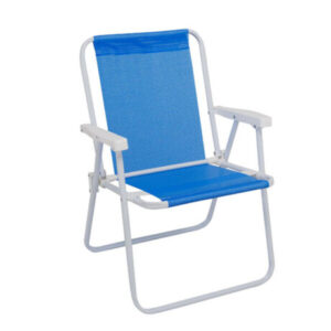 Silla Alta Acero Sannet Hasta 110Kg 53X54X72 Azul