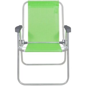 Silla Alta Bel Aluminio Lazy Poliester De Pvc Verde