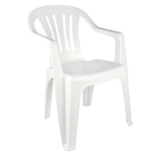 Silla Plastica Mor Bela Vista Apoya Brazos Blanco